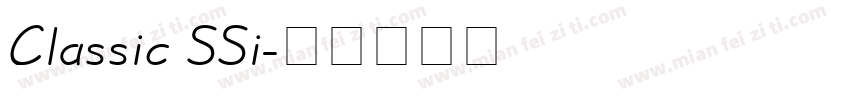 Classic SSi字体转换